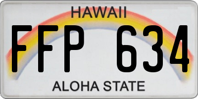 HI license plate FFP634