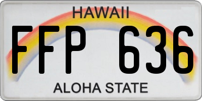 HI license plate FFP636