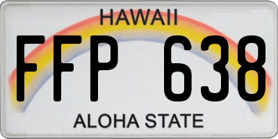 HI license plate FFP638