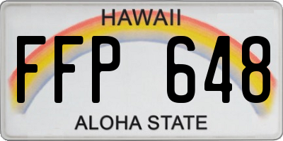 HI license plate FFP648