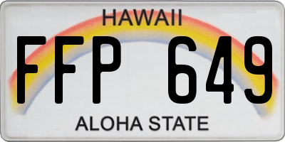 HI license plate FFP649