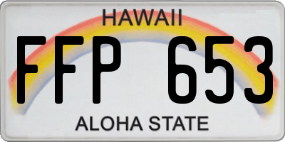 HI license plate FFP653
