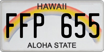 HI license plate FFP655