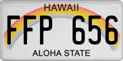 HI license plate FFP656