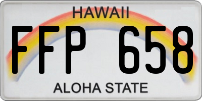HI license plate FFP658