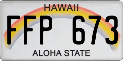 HI license plate FFP673