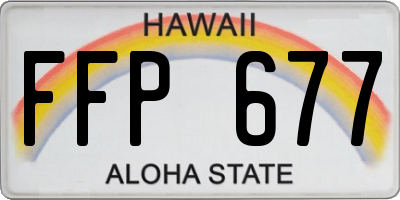 HI license plate FFP677
