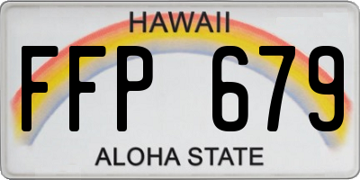 HI license plate FFP679