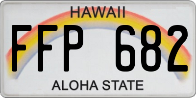 HI license plate FFP682