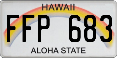 HI license plate FFP683