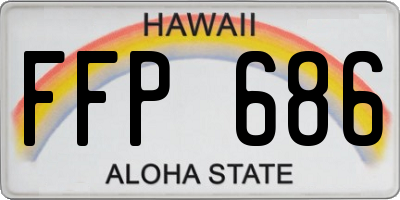 HI license plate FFP686