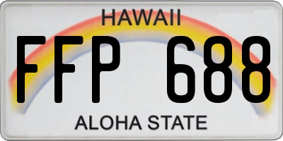 HI license plate FFP688