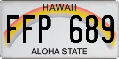 HI license plate FFP689