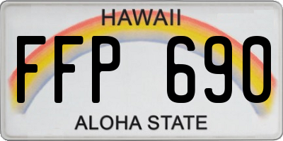 HI license plate FFP690