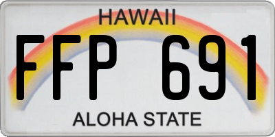 HI license plate FFP691