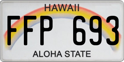 HI license plate FFP693