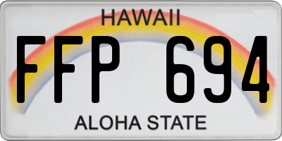 HI license plate FFP694