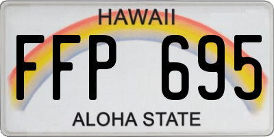 HI license plate FFP695