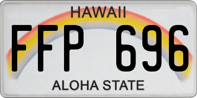 HI license plate FFP696