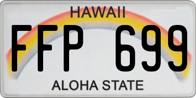 HI license plate FFP699