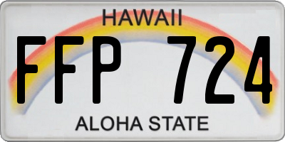 HI license plate FFP724