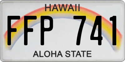 HI license plate FFP741