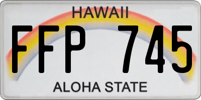 HI license plate FFP745