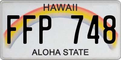 HI license plate FFP748