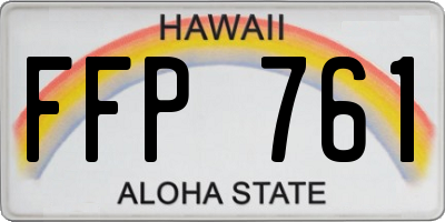 HI license plate FFP761