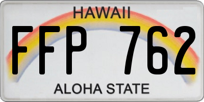 HI license plate FFP762