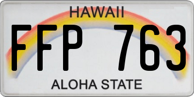 HI license plate FFP763
