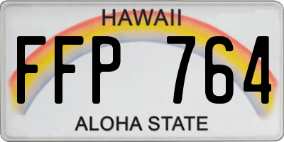 HI license plate FFP764