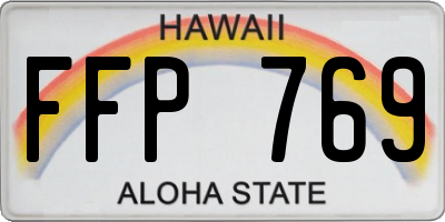 HI license plate FFP769