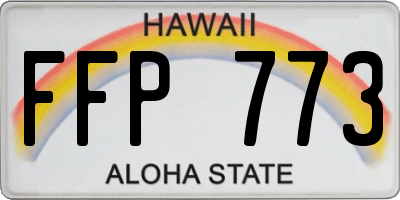 HI license plate FFP773
