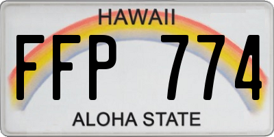 HI license plate FFP774