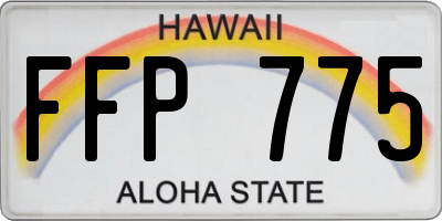 HI license plate FFP775