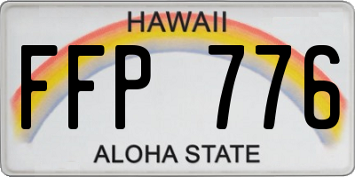 HI license plate FFP776