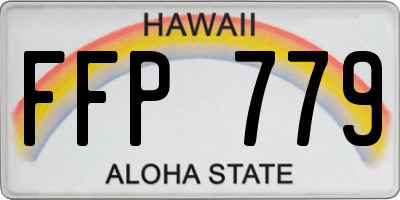 HI license plate FFP779