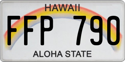 HI license plate FFP790
