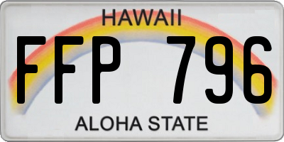 HI license plate FFP796