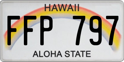HI license plate FFP797