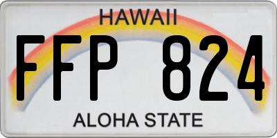 HI license plate FFP824