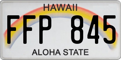 HI license plate FFP845