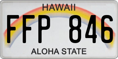 HI license plate FFP846