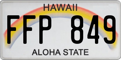 HI license plate FFP849
