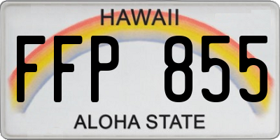 HI license plate FFP855
