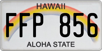 HI license plate FFP856