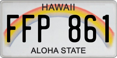 HI license plate FFP861