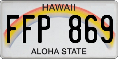 HI license plate FFP869