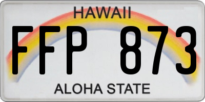 HI license plate FFP873